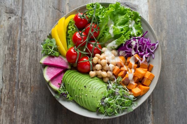Fresh vegetables and wholesome ingredients